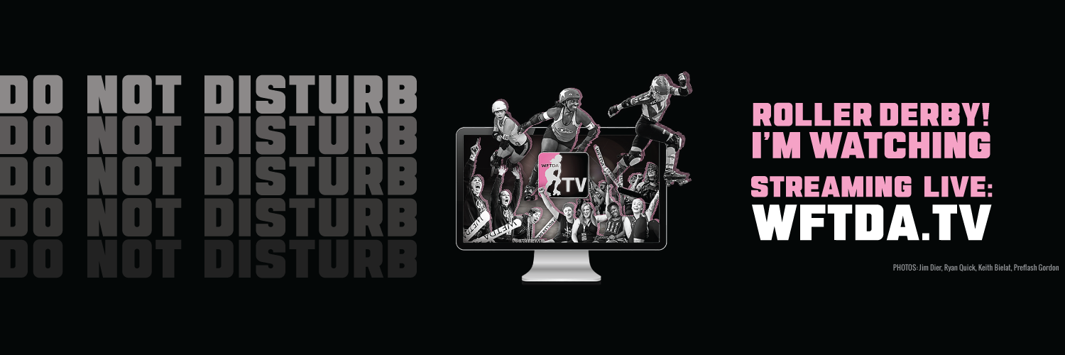 Download Your "Do Not Disturb" Graphics for the 2019 WFTDA Postseason